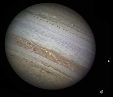 Strona Damiana Peach o oszałamiającej astrofotografii kliknij by powiększyć Damian, Peach, jowisz, jupiter