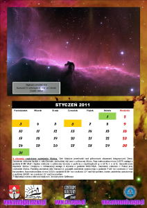 kliknij by powiększyć Gwiezdne Wrota - Sekcja Astronomiczna, astro-kalendarz