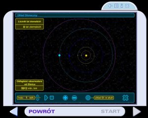 okno symulacji ydp, fizyka, pakiet multimedialny, nauka