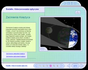 okno programu z hasłami i linkiem do filmu ydp, fizyka, pakiet multimedialny, nauka