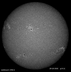 Słońce przez filtr Solar Continuum 1700A - kliknij by powiększyć Gwiezdne Wrota - Sekcja Astronomiczna