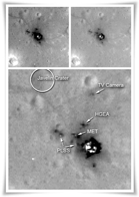 apollo,skężyc,lądowanie,ślady