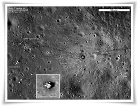 apollo,skężyc,lądowanie,ślady