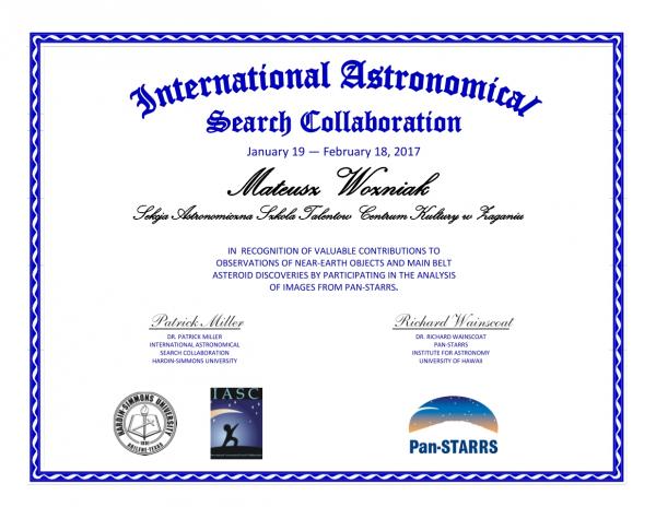 Certyfikat Mateusz W.